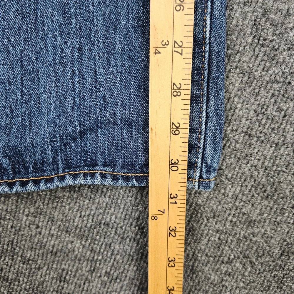 Levis 501 Original Fit Jeans Men's 33x32 Straight Leg Button Fly Denim Dark Wash
